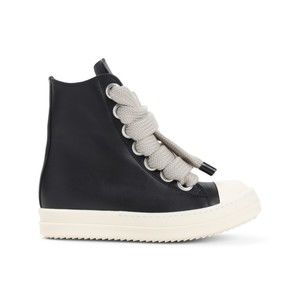 Rick Owens High-Top Sneakers With Textured Laces - NWT